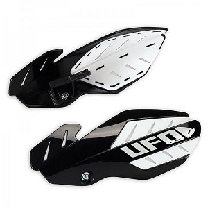 UFO ŠTITNICI RUKU (HAND GUARD) FLAME HONDA CRF 250 '12-'17, CRF 450 '12-'16 BOJA CRNA/BELA (SA NOSAČIMI) - ZAMENJEN SA PM01652001 + PM01678