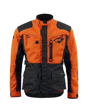 KENNY RACING JAKNA ADVENTURE/ENDURO MODEL TITANIUM ORANGE/BLACK BOJA CRNA/NARANDŽASTA VELIČINA XL