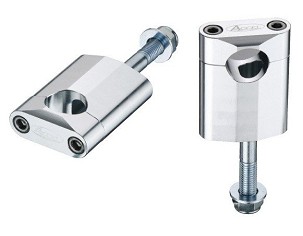 ACCEL MONTAŽA ZA POVIŠENJE VOLANA (22,2MM) WYS. 58,5MM SA ŠRAFOM M12 BOJA SREBRNA (BM-16SV22)