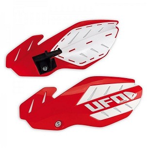 UFO ŠTITNICI RUKU (HAND GUARD) FLAME HONDA CRF 250 '12-'17, CRF 450 '12-'16 BOJA CRVENA/BELA (SA NOSAČIMI) - ZAMENJEN SA PM01652070 + PM01678