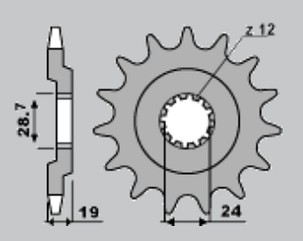 CHT RASPRODAJA LANČANIK PREDNJA 529 17 529 15 KAWASAKI ZX 10 88-90 (526-17) (LANAC532)