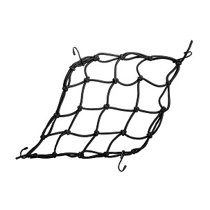 BIKETEC MREŽICA ZA PRTLJAG (PAUK (NOSAČ)) 4MM X 40 CM X 30 CM, 4 HAKI, BOJA CRNA