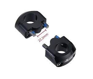 ACCEL MONTAŽA ZA POVIŠENJE VOLANA (DOL-22,2/GORNJA-28,6MM) WYS. 20MM BOJA CRNA (BM-34BK22/28)