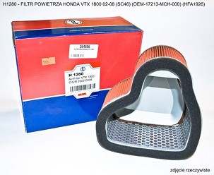 MIW (MEIWA) FILTER VAZDUHA HONDA VTX 1800 02-08 (SC46) (OEM-17213-MCH-000) (HFA1926)