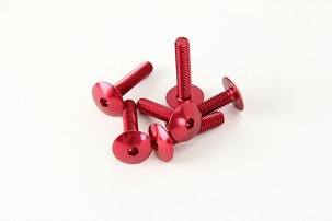 V PARTS (VICMA) SET ŠRAFOVA PLASTIKE M6X30 (6KOM.) BOJA CRVENA(IMBUSOWA PLASKA)(TA630R)