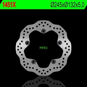 NG DISK KOČIONI ZADNJI YAMAHA MT09 '13-'22, MT07 '18-'22, TENERE 700 '19-'23, XSR900 '15-'20 (245X132X5) (5X10,5MM)