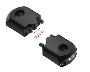 ACCEL MONTAŽA ZA POVIŠENJE VOLANA (DOL-22,2/GORNJA-22,2MM) WYS. 35MM BOJA CRNA (BM-39BK22)