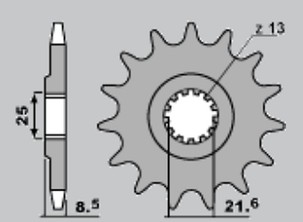 JR RASPRODAJA LANČANIK PREDNJA 2137 16 KAWASAKI SA 1000 '03-'08 (JTF1537.16)