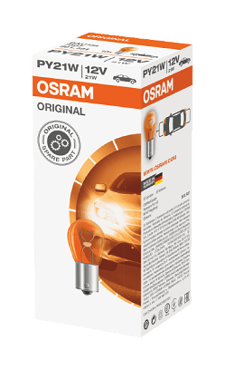 OSRAM SIJALICA 21W 12V BAU15S PY21W (ORANGE) - NARANDŽASTA MIGAVAC 1 KOMAD