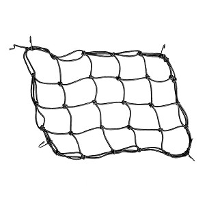 BIKETEC MREŽICA ZA PRTLJAG (PAUK (NOSAČ)) 4MM X 25 CM X 25 CM, 4 MOCNE HAKI, BOJA CRNA