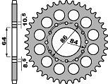 PBR LANČANIK ZADNJA 814 44 C45 SUZUKI GSX 400 E 81-83 (LANAC 530) (MADE IN ITALY)