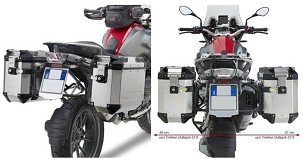 KAPPA NOSAČ KOFERE BOČNE MONOKEY CAM SIDE BMW R 1200 GS (13-18), R 1250 GS (19-23), R 1250 GS Adventure (19-24) - POD KOFERE KFR K'FORCE I KVG K'VOYAGER ALU