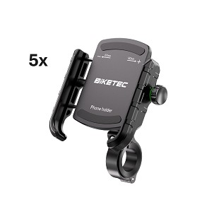 BIKETEC PRO PAKET 5 KOMADA MOTOCIKLISTIČKI DRŽAČ ZA TELEFON KOJI SE MONTIRA NA UPRAVLJAČ ILI RETROVIZOR