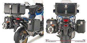 KAPPA NOSAČ KOFERE BOČNE MONOKEY CAM SIDE HONDA CRF 1100L Africa Twin '20-'25 Adventure Sports '20-'25 - POD KOFERE KFR K'FORCE I KVG K'VOYAGER ALU