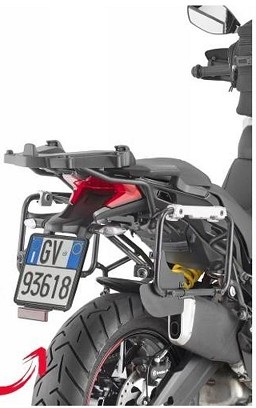KAPPA NOSAČ KOFERE BOČNE BRZOG MONTAŽE MONOKEY CAM SIDE DUCATI Multistrada 950 S (19), Multistrada Enduro 1260 (19) - POD KOFERE KFR K'FORCE I KVG K'VOYAGER ALU