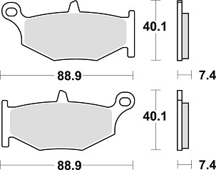 TRW ZF PLOČICE KOČIONE KH419 SINTER STREET SUZUKI GSR / GSXR 600 06-10, GSXR 750 06-10, DL 1000 14-, B-KING 1300 07-10, GSX 1300 HAYABUSA 08-17, ZADNJI