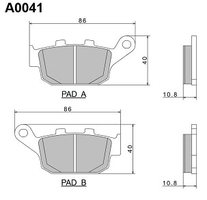 NISSIN PLOČICE KOČIONE KH140 PREMIUM SEMI-METALLIC (SINTER METAL) (ECE R90) (MADE IN JAPAN) (2P-204NS)