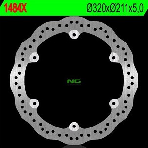 NG DISK KOČIONI PREDNJI HONDA CBF 500 '13-'20, CBF 650 '14-'15, CB 500X '13-'20, CB 500R '13-'20 (320X211X5) (6X10MM) WAVE