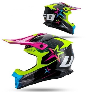 UFO 2026/01 KACIGA INTREPID CROSS BOJA CRNA/ŽUTA/ROZE VELIČINA S ( ECE 22R06 ) - KOLEKCJA 2026