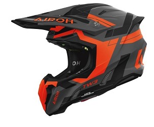 AIROH kros / enduro / ATV / quad kaciga TWIST 3 DYNASTY ORANGE MATT boja crna mat/narandžasta veličina M