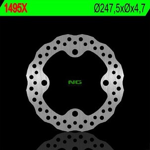 NG DISK KOČIONI PREDNJI/ZADNJI POLARIS RANGER 1000 '14-'15 (247,5X4,7) (4X15,4MM) WAVE