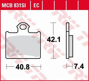TRW ZF PLOČICE KOČIONE KH602 SINTER OFF-ROAD KTM E-SM FREERIDE ELECTRIC 14-, SX 85 11-, 250 FREERIDE 14-, 350 FREERIDE 12-17, HUSQVARNA CR 65 12-, TC 85 14-, ZADNJI