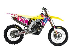 BLACKBIRD KOMPLET NALEPNICA (FOLIJA) SUZUKI RMZ 250 '19-'24, RMZ 450 '18-'24 RETRO SUZUKI