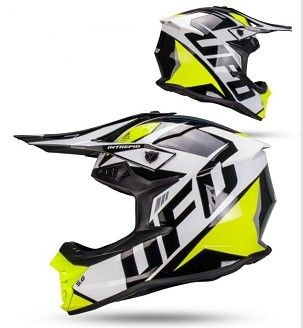 UFO 2026/01 KACIGA INTREPID CROSS BOJA BELA/CRNA VELIČINA S ( ECE 22R06 ) - KOLEKCJA 2026