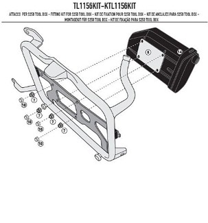 KAPPA MONTAŽA KUTIJE ALATNE KS250 ZA NOSAČA KL1156, KL1158