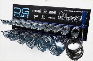 PROMX KOMPLET DRŽAČ CREVNIH OBUJMICA 9MM - DGC / WM 9 MM KOMPLET 361 KOM
