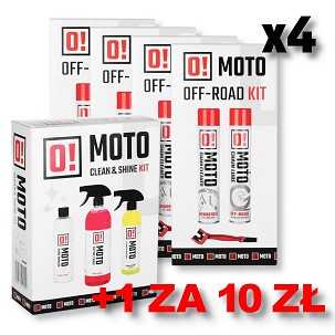 OMOTO SET 4+1 ZA ČIŠĆENJE I SMAROWANIA LANCA OFF ROAD O! CHAIN CARE AND PROTECTION 2+1 SET SA ČETKICOM + OMOTO SET ZA PRANJA I NEGE MOTOCIKLA O! CARE PROTECTION AND SHINE MOTO