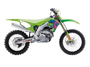 BLACKBIRD KOMPLET NALEPNICA (FOLIJA) KAWASAKI KX 250F '21-'23, KX 450F '19-'24 RETRO
