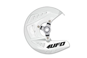 UFO 2026/06 ZAŠTITA PREDNJEG KOČIONOG DISKA HONDA CRF 250 / 450 X '04-'18, CRF 250 / 450 R '04-'26, CRF 250 RX '19-'21, CRF 450 RX '17-'20, CR 125 / 250 R '04-'07, CRF 300 RX '19-'26, CRF 250 RX '22-'26 BELA BOJA - ZAMENJUJE HO01001041