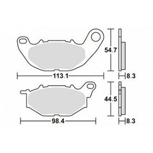 SBS KOČIONE PLOČICE KH663 RACING DUAL SINTER BOJA ZLATNA DISK DESNI PREDNJE ODGOVARA ZA: YAMAHA YZF-R25 '15-'20, YZF-R3 '15-'25, MT-03 '16-'25, MT-25 '16-'20 (PO PORUDŽBINI - bok@olekmotocykle.pl)