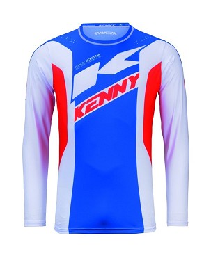 KENNY RACING MAJICA CROSS/ENDURO TRACK KID/JUNIOR/DEČJE ZOOM PATRIOT BOJA PLAVA/CRVENA/BELA VELIČINA XS (10/12 LAT)