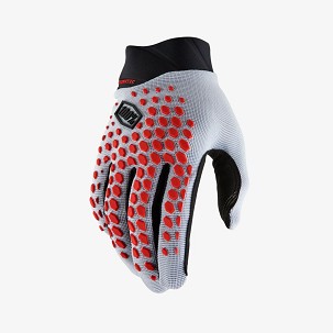 100 PERCENT RUKAVICE CROSS/ENDURO/MTB GEOMATIC GLOVES GREY/RACER RED BOJA SIVA/CRVENA VELIČINA M