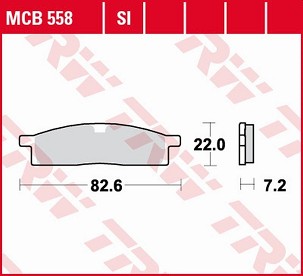 TRW ZF PLOČICE KOČIONE KH119 SINTER OFF-ROAD YAMAHA DT 50 '98-, YZ 65 '18-, YZ 80 '86-'01, YZ 85 '02-, PREDNJI