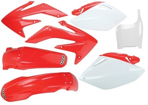 UFO KOMPLET PLASTIKE HONDA CRF 450 R '05-'06 BOJA OEM (CRVENA/BELA) (HO108E999)