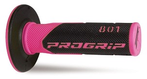 PROGRIP RUČKE PG801 OFF ROAD (22+25MM, DUŽ.115MM) BOJA ROZE FLUO/CRNA (DVOKOMPONENTNE) (801-297)