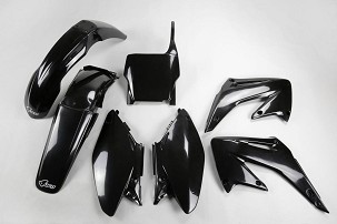 UFO KOMPLET PLASTIKE HONDA CR 125/250 '04-'07, BOJA CRNA