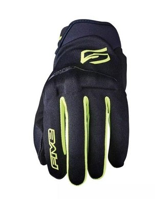FIVE GLOVES RUKAVICE TEKSTILNE GLOBE EVO BOJA CRNA/ŽUTA FLUO VELIČINA 8 (S)