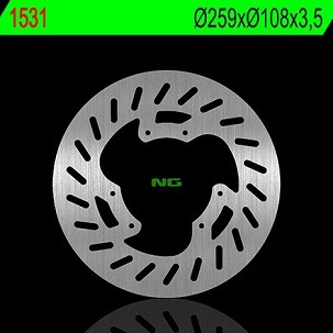 NG DISK KOČIONI PREDNJI YAMAHA DT 50LC/X/SM, XT 125 X 07-11 (259X108X3,5MM) (6X6,5MM)