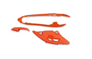 UFO 2026/01 KOMPLET KLIZAČ + VOĐICA LANCA KTM SX 125 / 150 / 250 / 300 '25-'26, SX-F 250 / 350 / 450 '25-'26 BOJA NARANDŽASTA