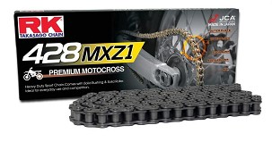 RK LANAC POGONSKI (MOTOCROSS) 428MXZ1-136 SPOJNICA (CL) U SETU BOJA STANDARD (ZAPREMINA: ZA 150 CCM) (27 KN)