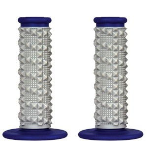 SCAR RACING RUČKE OFF-ROAD (22+25MM) SA WYPUSTKAMI DVOKOMPONENTNE BOJA SIVA/PLAVA