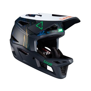 LEATT KACIGA BICIKLISTIČKI MTB GRAVITY 4.0 V24 HELMET JUNGLE BOJA TAMNOPLAVA/BELA VELIČINA L (59-60 cm)