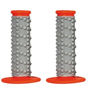 SCAR RACING RUČKE OFF-ROAD (22+25MM) SA WYPUSTKAMI DVOKOMPONENTNE BOJA SIVA/NARANDŽASTA