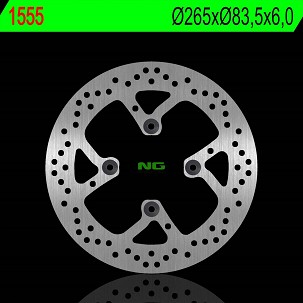 NG DISK KOČIONI ZADNJI DUCATI DIAVEL 1200 11-22 MULTISTRADA 1200/1262 15-22 , XDIAVEL 1262 '15-'22 (265X83,50X6,0MM) (4X10MM)