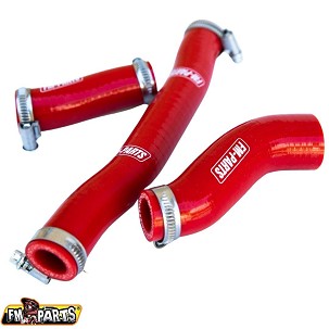 FM-PARTS SILIKONSKA CREVA HLADNJAKA KTM EXC 250/300 TPI '20-'23, HUSQVARNA TE/TEI 250/300 TPI '20-'23 ,GAS-GAS EC 250/300 TPI '20-'23 BOJA CRVENA
