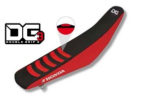 BLACKBIRD NAVLAKA / PRESVLAKA NA SEDIŠTE HONDA CR 125/250 '02-'07, CRF 450R '02-'04 DOUBLE GRIP 3 BOJA CRNA/CRVENA